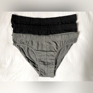 Beverly Hills Polo Club men’s briefs black gray size large 3-pack